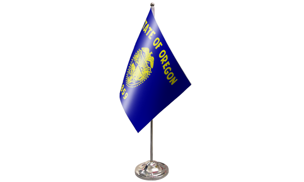 Oregon Satin Table Flag